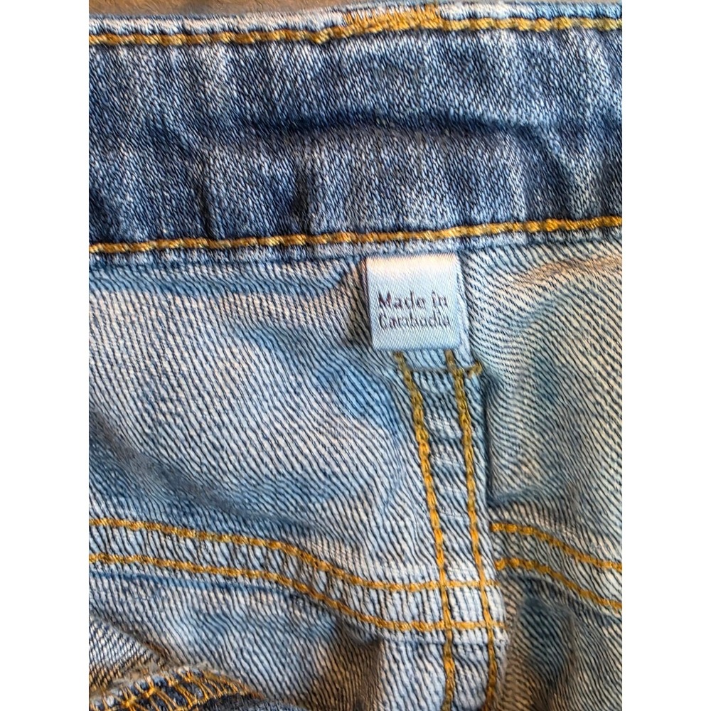 Jennifer Lopez Jeans Womens Straight Leg Blue Medium Wash Distressed Size 16 Y2K - Picture 2 of 9
